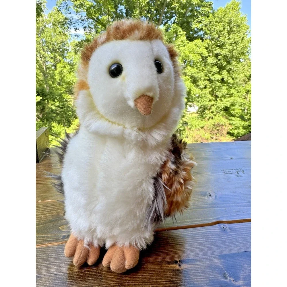 Aurora Handmade Barn Owl Plush Realistic Owl Stuffed Animal 10